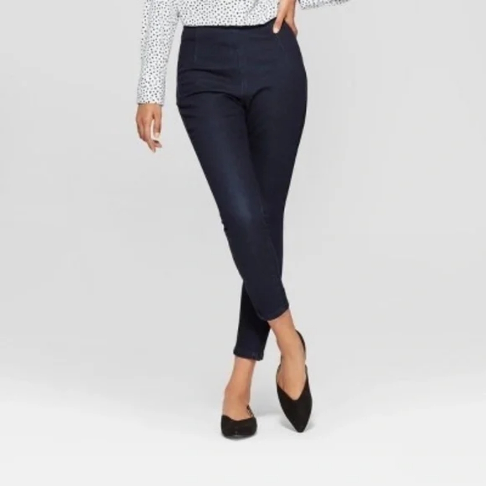 Brand NWT'S A New Day Skinny High Rise  Zipper Ankle Jeans - Indigo - SZ 6R